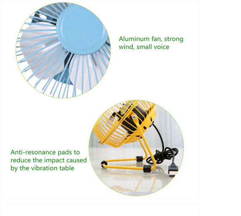 Мини-вентилятор с питанием от USB тихий Портативный охлаждающий воздушный охладитель для ноутбука Компьютерные Кресла Домашний Настольный вентилятор