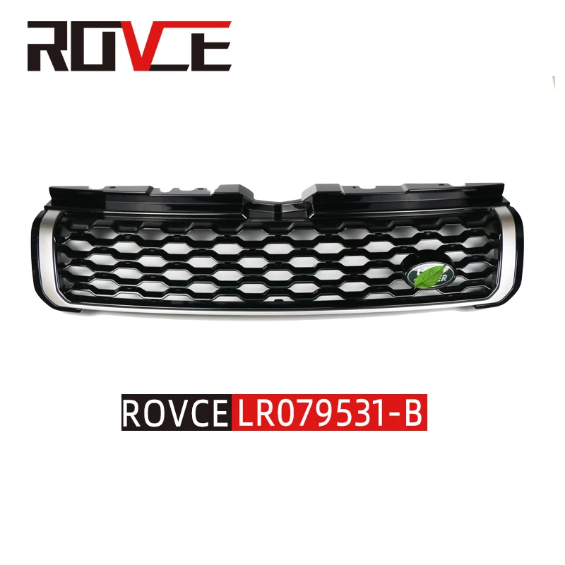 ROVER Front Bumper ABS Grille Grill for Land Rover Range Rover Evoque 2012- Gloss Black Limited Edition