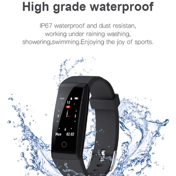 

Hight Quality Heart Rate Monitor Smart Band 0.96" Color Screen Smart Bracelet Activity Tracker Reminder Wateproof IP67 Wristband