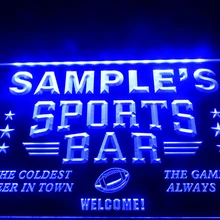 DZ070-для персонализированного названия спортивный бар пивной паб неоновая вывеска знак подвешивания домашний декор ремесла