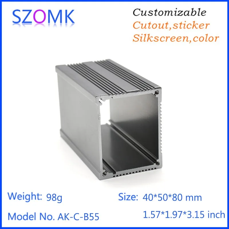 aluminum extrusion case szomk aluminum project box electronics enclosure for pcb aluminum amplifier housing box extruded junction box aluminum diy box pcb control enclosure electrical gps tracker outlet boxes   (7)