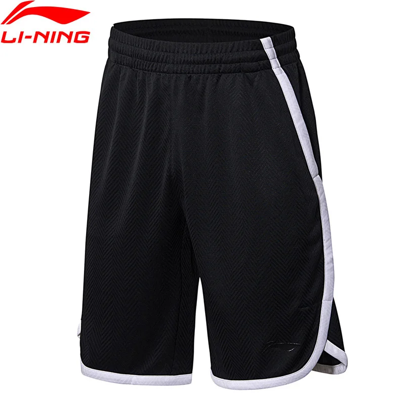 Li Ning Men Basketball Shorts 100 Polyester Slim Fit LiNing Comfort