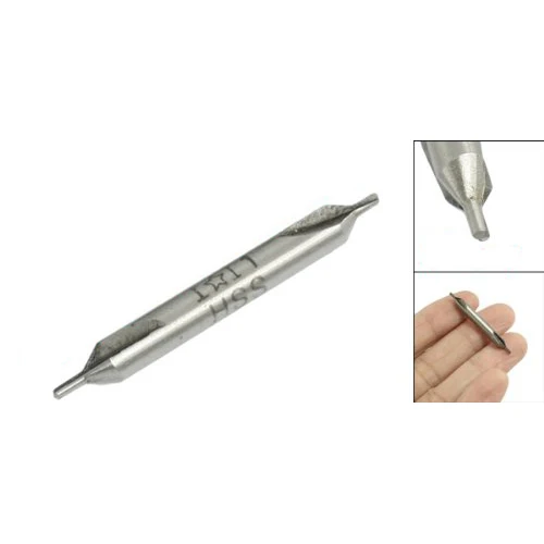 10 x High Speed Steel Double Ended Countersink Center Drill Bit 1mm