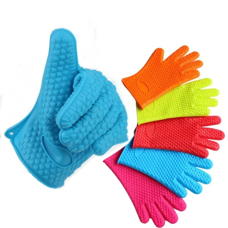 1 Pcs Microwave Oven Glove Thickened Silicone Baking Tools Microwave