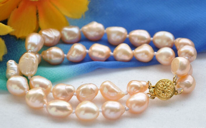 

Z5665 NATURAL 2strands 9mm pink baroque freshwater pearl bracelet 8inch Noble style Natural Fine jewe Fast (D) SHIPPING