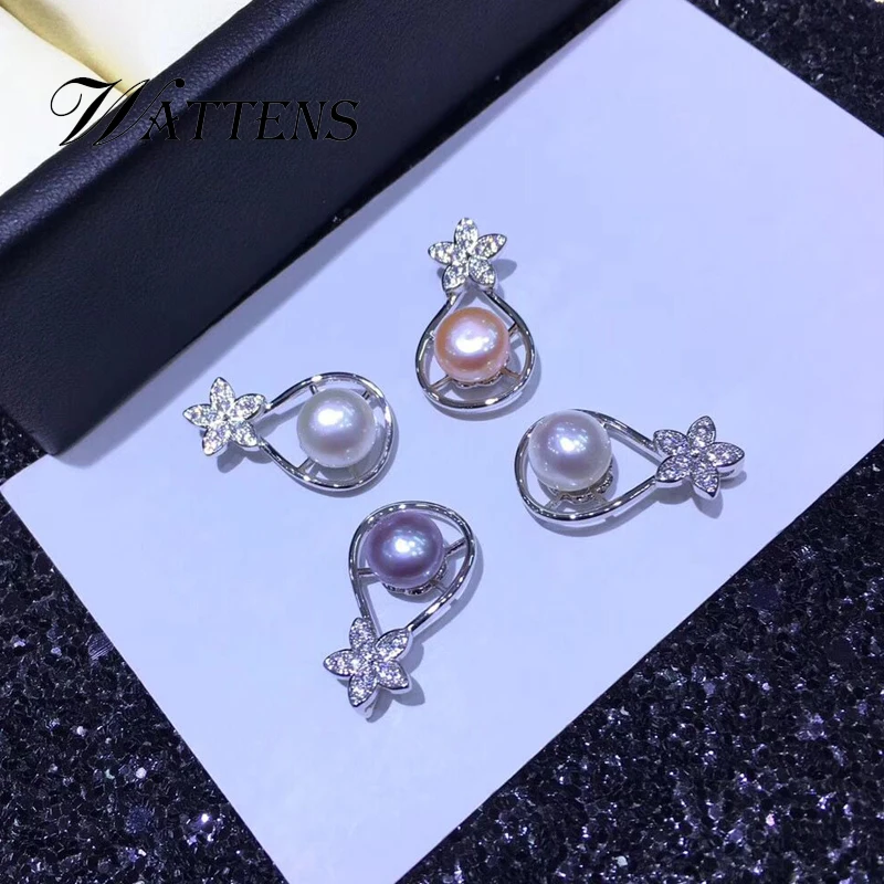 

925 sterling silver Stat necklace Natural Pearl necklace Pendant for women pearl jewelry Bohemian elegant pearl Party gift 2019