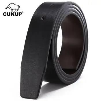 

CUKUP Men's Grain Quality 2nd Layer Both Sides Use Leather Belt Pin & Smooth Style Belts for Men Without Buckle LUCK16