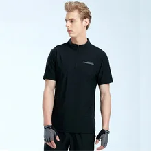 TECTOP летняя уличная быстросохнущая одежда анти-УФ-футболка Для мужчин дышащая, кемпинга, для спортивных игр на открытом воздухе, бренд рыбалка Пеший Туризм футболка