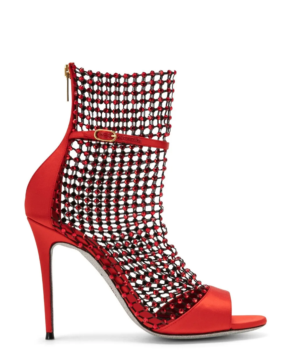 

2019 New Arrival Ribbon Women Ankle Boots Sexy High Heel Open Toe Cut Out Strappy Gladiator Heels Summer Booties