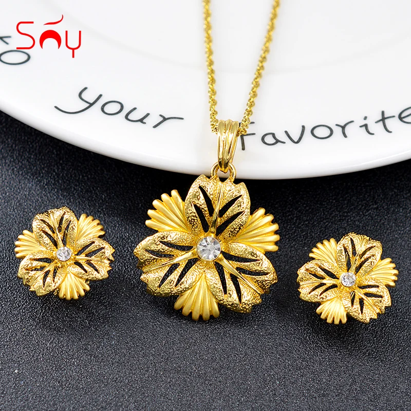 Sunny Jewelry богемский набор украшений для женщин серьги ожерелье кулон хит продаж