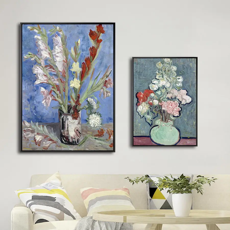 

Home Decoration Print Canvas Art Wall Pictures Poster Canvas Paitings Netherlandish Vincent Van Gogh Iris Rose