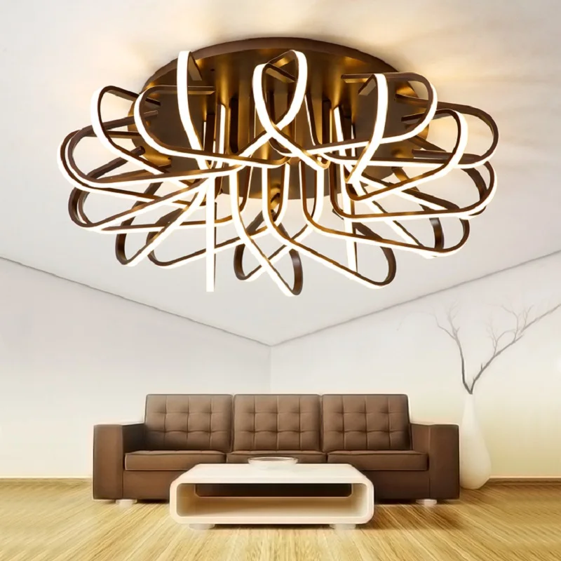 

Modern aluminum LED ceiling lights Cascading alternating nests luxury plafondlamp ceiling lamp for living bedroom luster avize