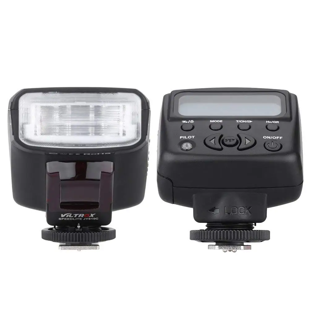 Viltrox JY-610C Mini Flash Light 1.5in LCD E-TTL On-camera Slave Speedlite for Canon 750D 760D 5DR 5DRS 60D 700D 5D3 DSLR Camera |