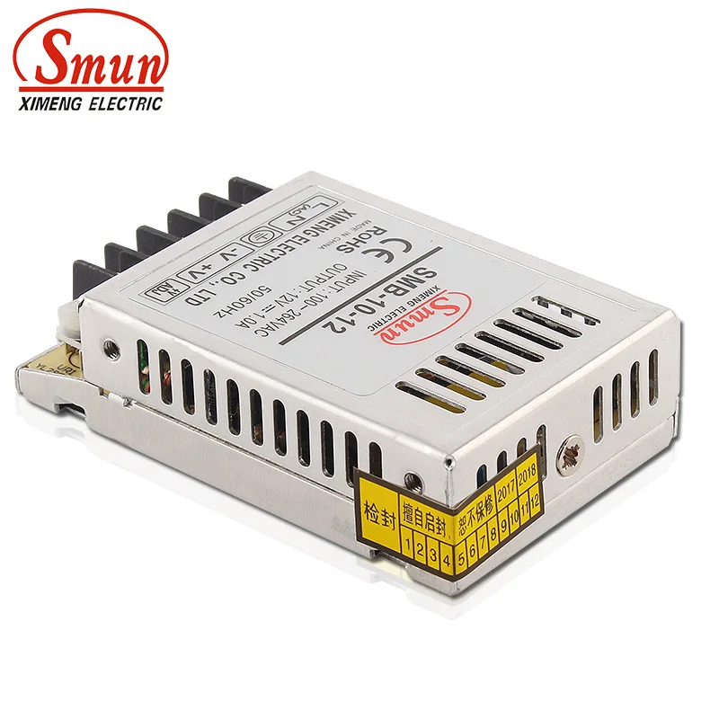 

SMUN SMB-10-12 10W Ultra Thin Type Single Output Switching Mode Power Supply 12V 0.8A AC-DC Slim Led Driver