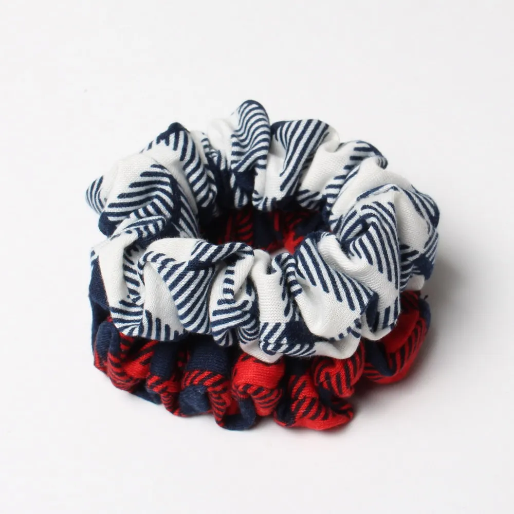 2 шт. для девочек Хлопковые смеси Scrunchie Для женщин волос группа веревка эластичная галстук хвост держатель аксессуары