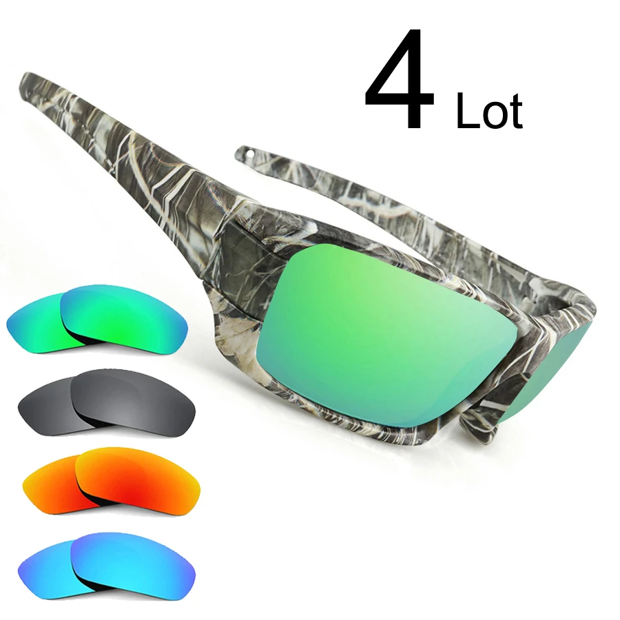 4 Lots Fishing glasses Polarized UV lens 4 Pieces Camouflage Frame Men