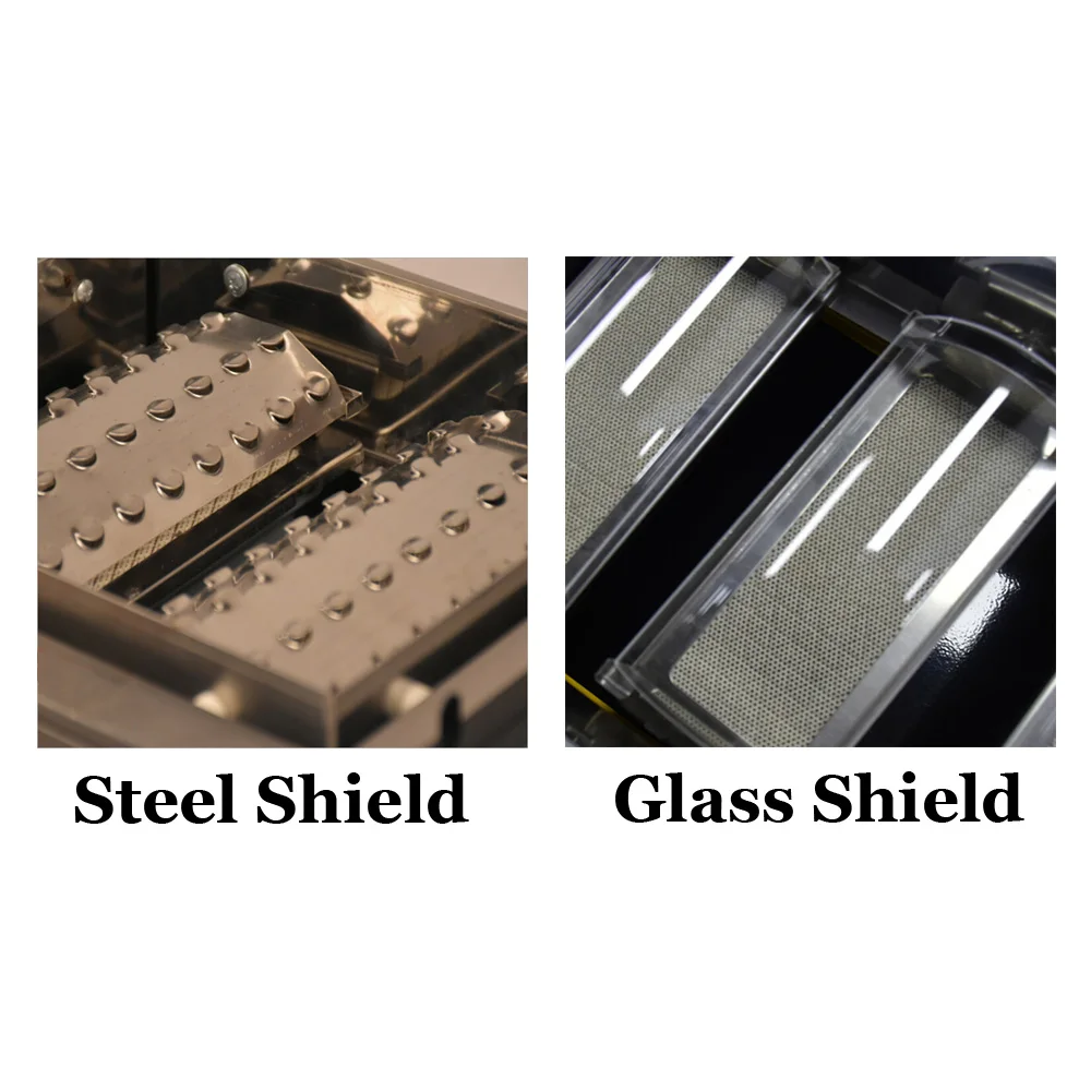 GZZT Stainless Steel Gas BBQ Grill Two Burners Outdoor Barbecue Steel Shield/Glass Shield Household Adjustable Height