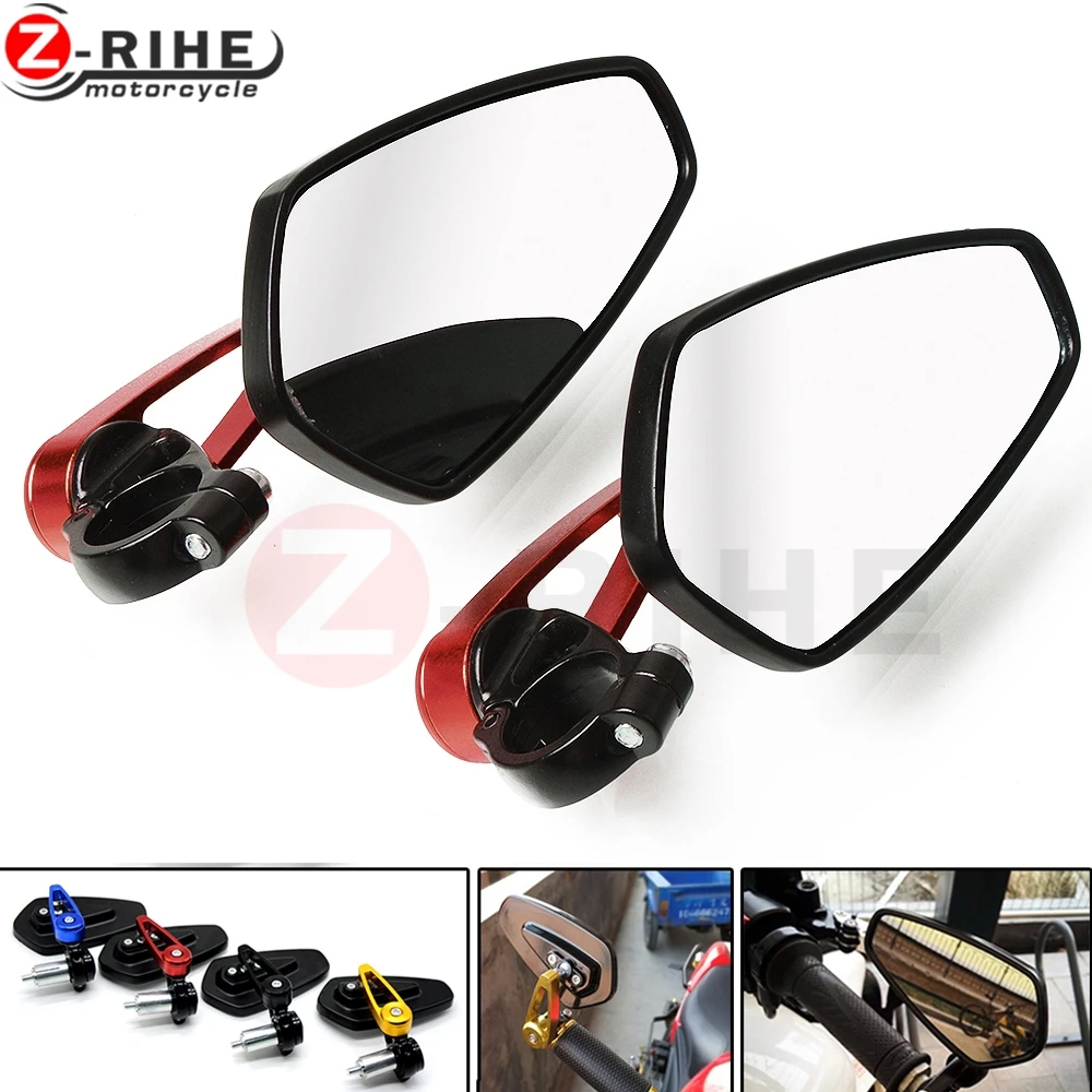 

Universal 7/8"" 22mm handle bar motorcycle bar end mirror Motorcycle Mirror FOR DUCATI Street Fighter 696 796 796 848 FZ09 MT-09