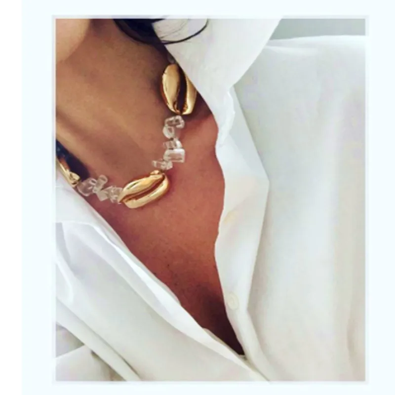 Kolye натуральный большой Concha Puka cowry Shell ожерелье женские ожерелья-Чокеры Колье готическое колье femme collares de moda