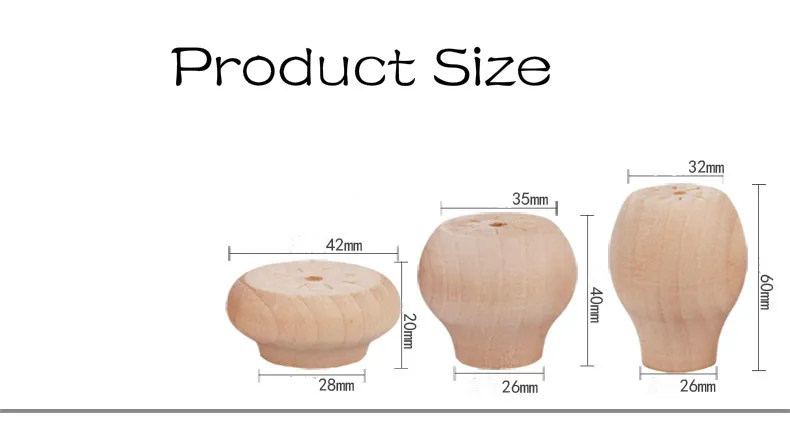 Solid Wood Furniture Heighten Legs Sofa Stool Increased Pad Bed TV Cabinet Coffee Table Round Heighten Feet Furniture Parts