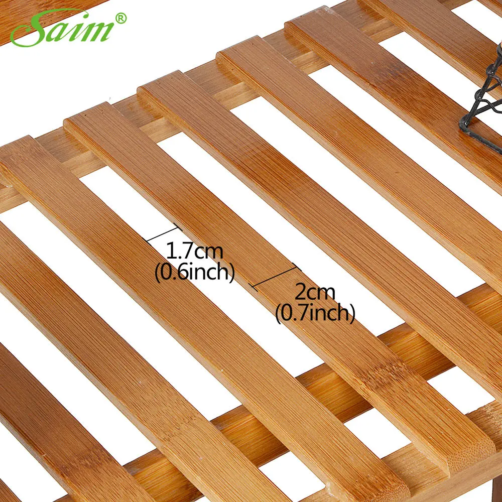 3 Tier Bamboo Plant Stand Display Garden Decor Planter Holder Flower Storage Flower Rack Multi-layer Flowerpot Rack YWHBJJ05167