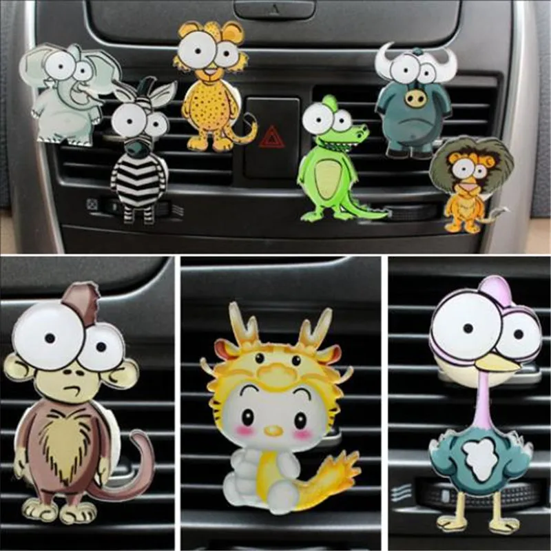 Mr Tea Cute Cartoon Animal Monkey Giraffe Auto Air Conditioner Outlet