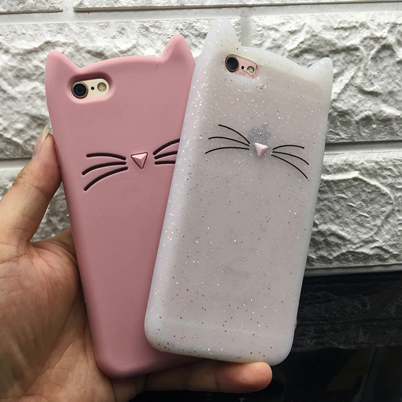 Shockproof Anti-Knock 3D Cat Dog Unicorn Silicone Cases for iPhone 7 Luxury TPU Case for iPhone 7 Plus Case Original Protective (4)