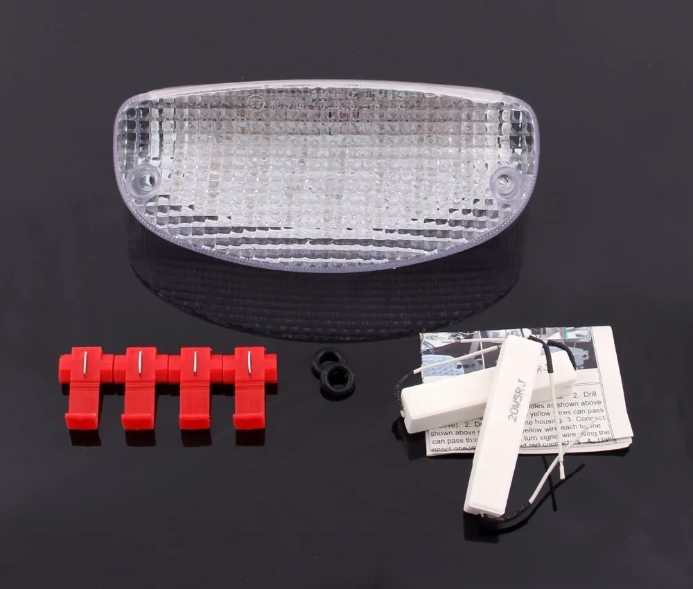 

Areyourshop for Honda Shadow VLX /Shadow Spirit 1100/Hornet 600/CBR1100XX for GS500E Integrated LED TailLight Turn Signals
