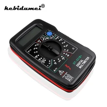 Kebidumei мультиметр легко использовать тестер напряжения высокого качества небольшой размер портативный Вольтметр для электриков DT-831B+ черный
