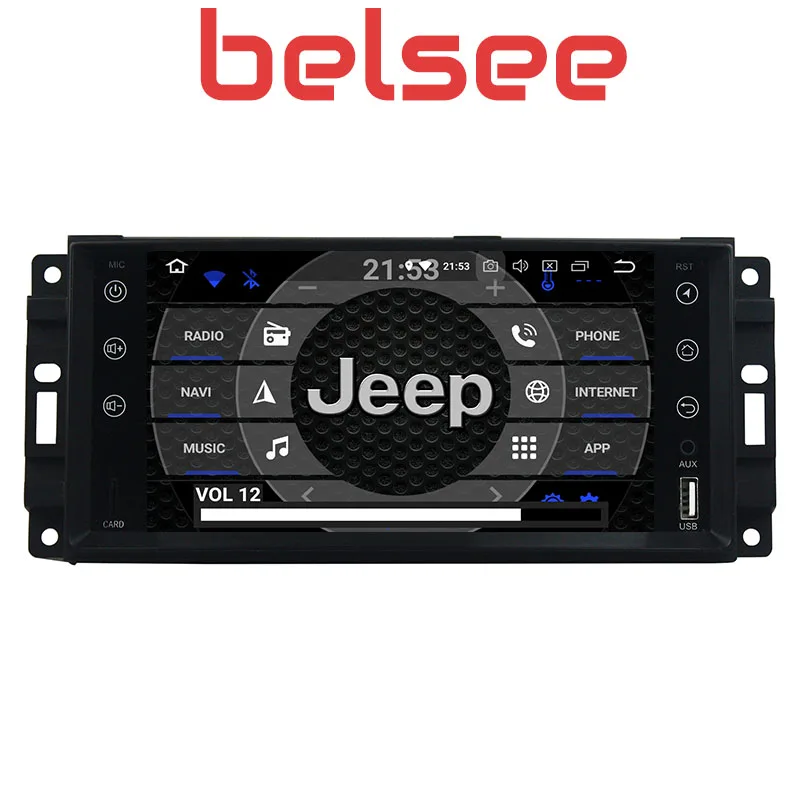 Top Belsee for Jeep Dodge Chrysler Android 8.0 Ocat Core Head Unit Car Radio GPS Navigation Stereo Touch Screen Bluetooth Autoradio 1 Top Belsee for Jeep Dodge Chrysler Android 8.0 Ocat Core Head Unit Car Radio GPS Navigation Stereo Touch Screen Bluetooth Autoradio 1