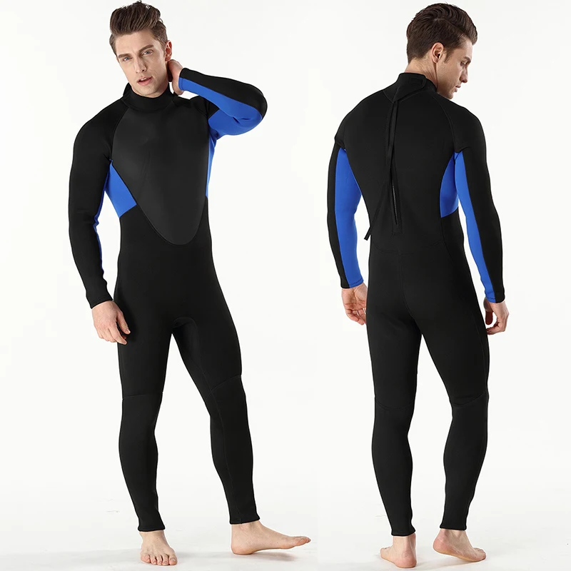 3mm Male Diving Wetsuit One-Piece Diving Suit Jumpsuit Rash Guard Kayaking
