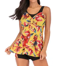 Летний сексуальный бикини Женский Плюс Размер с принтом купальник бикини купальник Танкини бикини