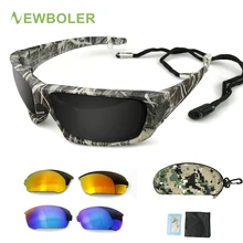 NEWBOLER-anteojos De Sol para pescar polarizados con marco De camuflaje, gafas De Sol deportivas, De pesca, UV 400