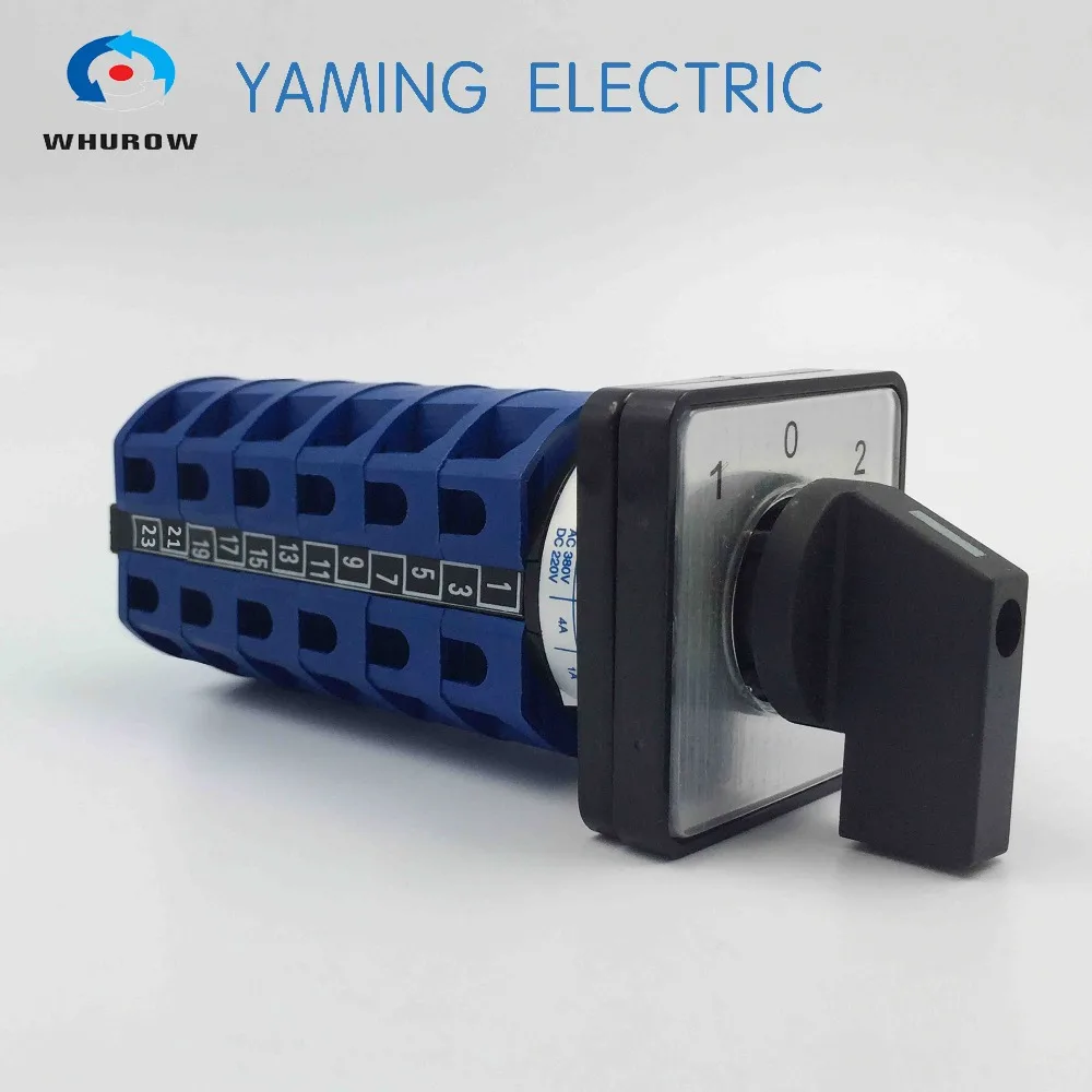 Terminais de Comutação Frete Grátis Interruptor Rotativo 3 Posição 660 v 20a 6 Fases 24 Elétrica Cam Ymw26-20 – 1 Pçs Mod. 247978