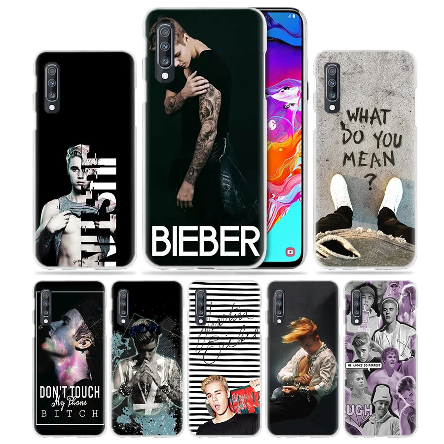 Justin Bieber Case for Samsung Galaxy A50 A70 A20e A40 A30 A20 A10 A8 A6 Plus A9 A7 2018 Hard Clear PC Phone Coque Cover Fashion