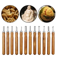 12 шт. долото для резьбы по дереву нож Ручные приборы