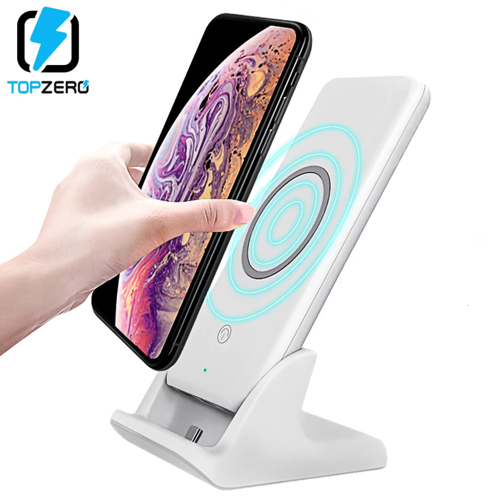 

10000mAh QI Wireless Power Bank With Charging Dock External Battery Type C Wireless Powerbank For iPhone Sumsang Huawei Xiaomi