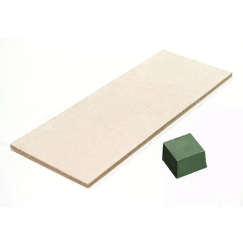 

Leather Honing Strop 2.75 Inch by 8 Inch with 1oz. Green Compound by Garos Goods