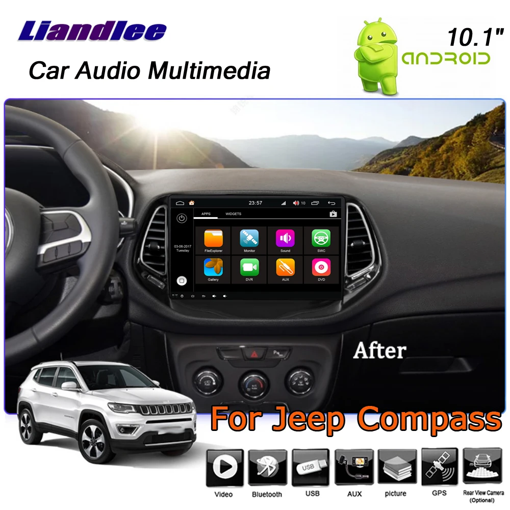 Best Liandlee Android 8 UP For Jeep Compass 2016~2019 Stereo Car Radio Carplay Camera Wifi GPS Map Navi Navigation System No CD DVD 12 Best Liandlee Android 8 UP For Jeep Compass 2016~2019 Stereo Car Radio Carplay Camera Wifi GPS Map Navi Navigation System No CD DVD 12