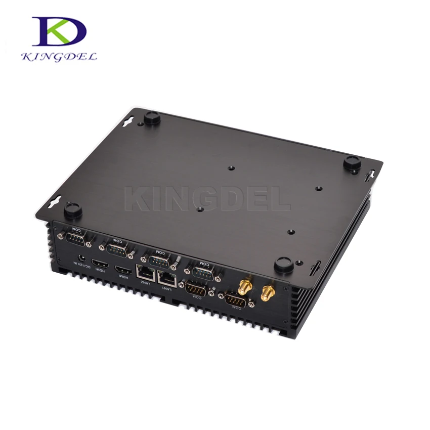 US $264.00 Kingdel Micro industrial PC Celeron 2955UCore i5 4200U Dual LAN 6RS232 HDMI 300M WIFI Mini PCLinux Ubuntu