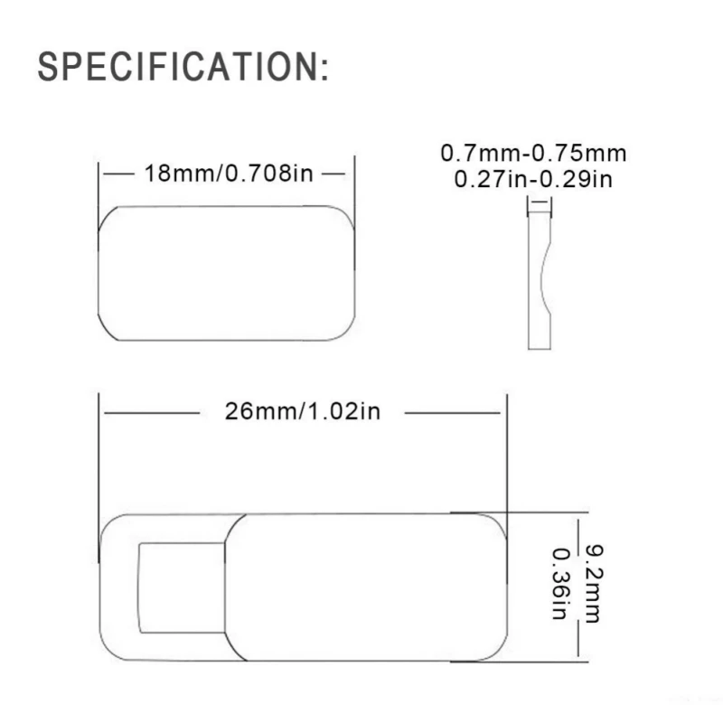 EDAL 3 Pc пластиковая веб-камера крышка затвора веб-камера безопасная защита конфиденциальности для настольного ноутбука телефон пластиковая камера s защитная лента