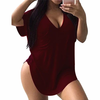 

Women Plus Size T Shirts Casual Scoop Collar Sexy Summer Curvy Women Tops Tee Curve Hem Ladies Big Size T shirt 2018 New Arrive