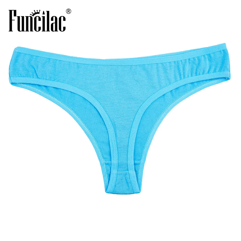 FUNCILAC сексуальные женские хлопковые g стринги с низкой талией женское нижнее