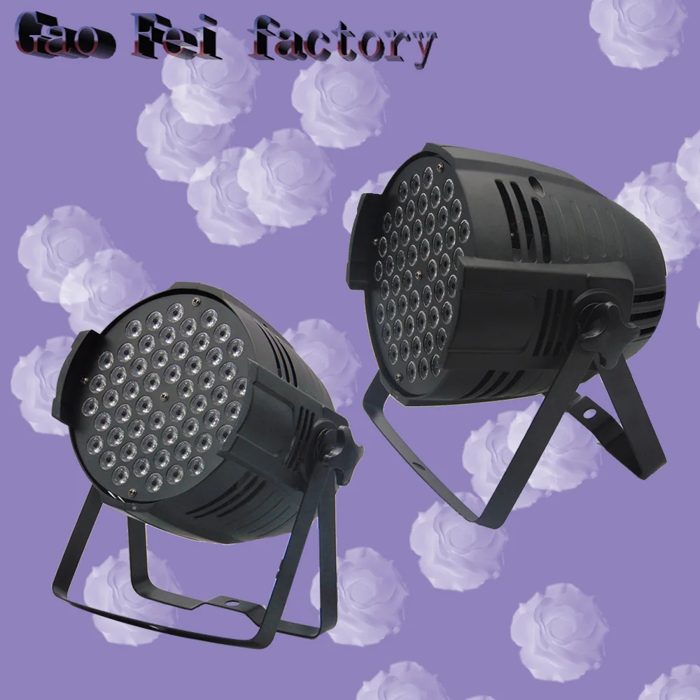 

led stage effect light rgbw 54x3w led par light good for dj disco party bar nightclub (2pcs/lot)