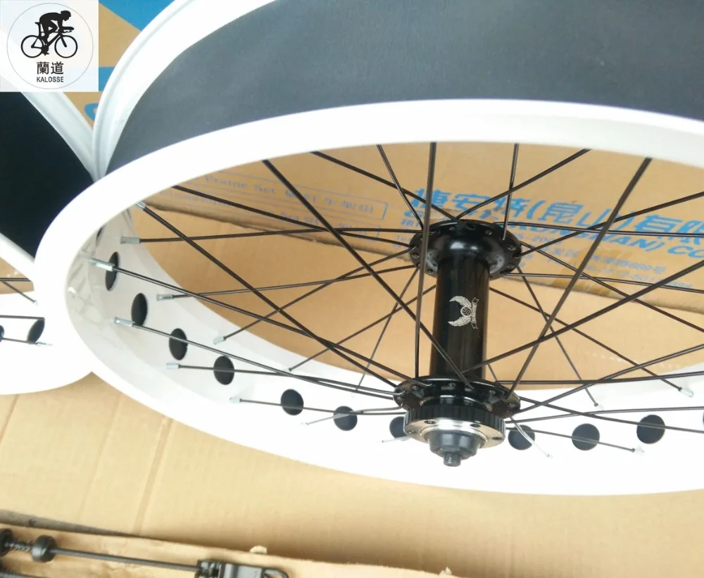 Perfect Kalosse  20 inch 36 Holes  20*4.0  wheels, 7/8/9/10S cassette Fat bike  F135/ R190mm hubs , DIY colors  Snow/beach wheel 8