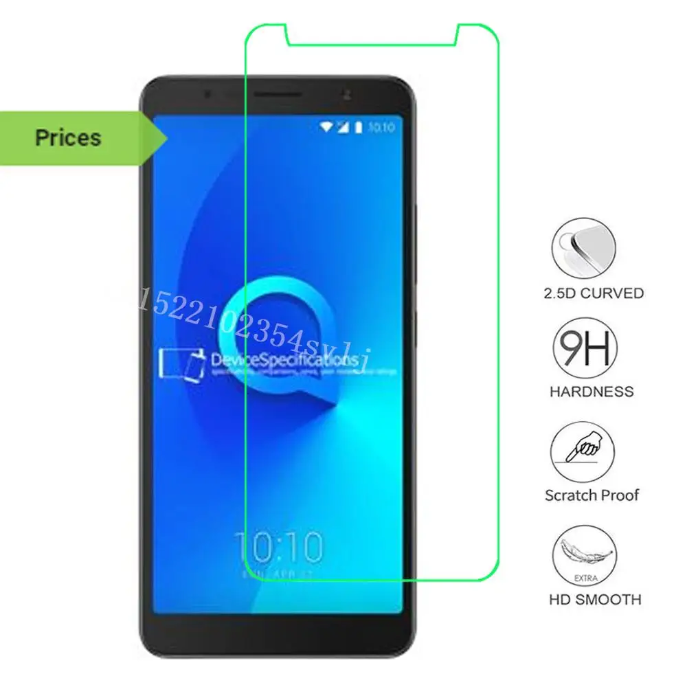 Smartphone 9H Tempered Glass For Alcatel 1 3 1X 1C 1S 3L 2019 3X 3C GLASS Protective Film Screen Protector cover phone