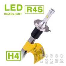 1 Conjunto H4 HB2 9003 90 W R4S 10400LM LED Farol Conversão Fino Kit 3000 K 4300 K 6000 K 8000 K Hi/Low Du Feixe de Condução Fog Lâmpada Lâmpada