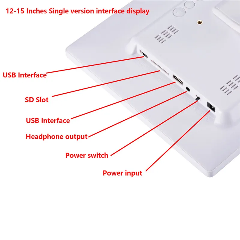 Tycipy 1" Цифровая фоторамка HD светодиодный экран камеры электронная фоторамка для музыки Mp3 видео Mp4 календарь с пультом дистанционного управления