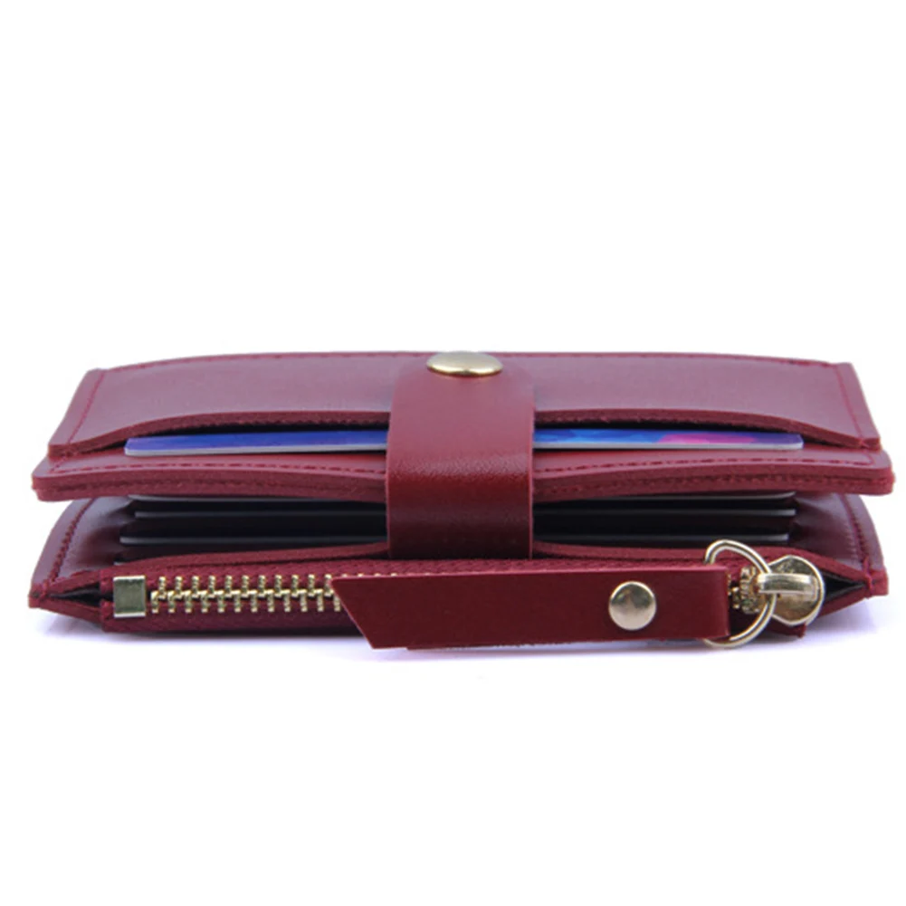 Storage For Credit Cards Coin Purse Hand Bags Lovely Candy Color Holder PU Leather Small Zipper Fashion Women Wallet Portable