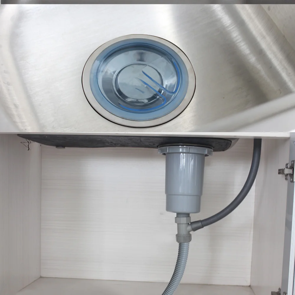  Talea Single Sink Waste Kit & Trap Sink Strainer with overflow Hair Trap Catch Catcher Plug Basin b - 32857561187